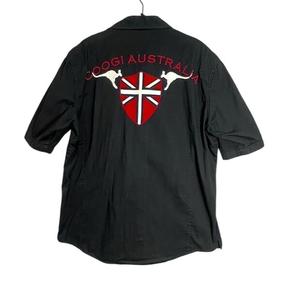 Coogi Australia Men’s Black Short Sleeve Button-Up Shirt XL Embroidered - Picture 2 of 8